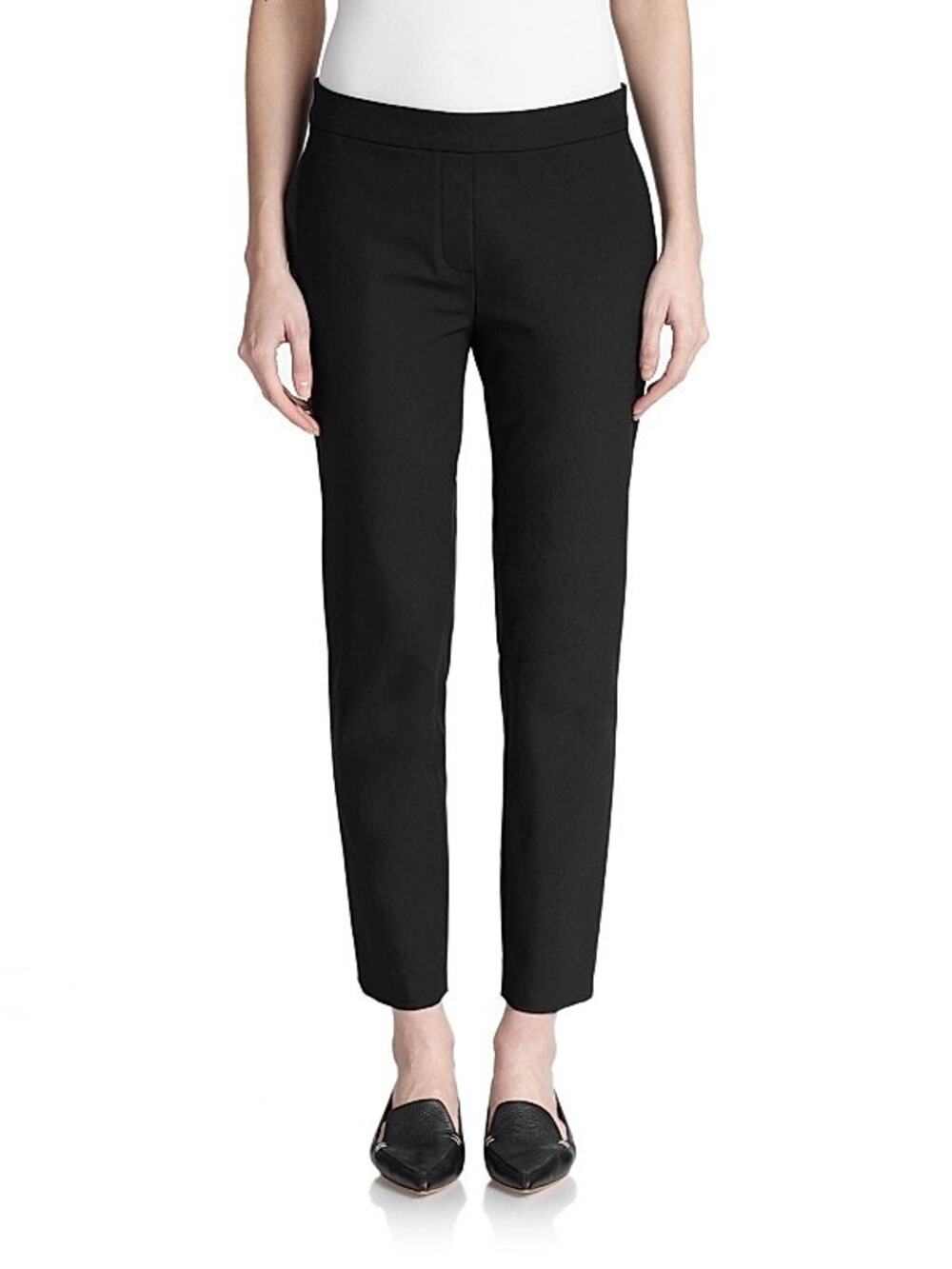 Theory Black Stretch Thaniel Approach Slim Fit Pull-On Pants Women's Size 4